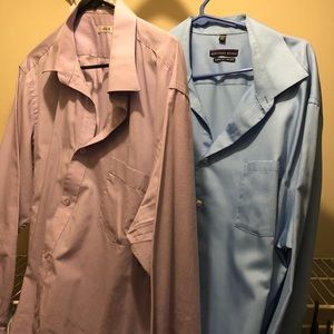 Two shirts blue one is like new